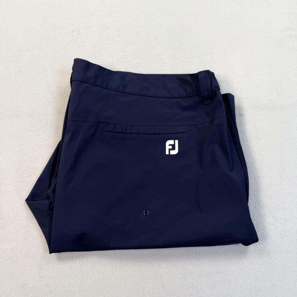 FootJoy HydroShorts Mens 40 Blue Golf Performance Softshell 10 Inseam Waterproof